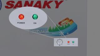 Các loại đèn báo tủ đông Sanaky và dấu hiệu cảnh báo là gì?