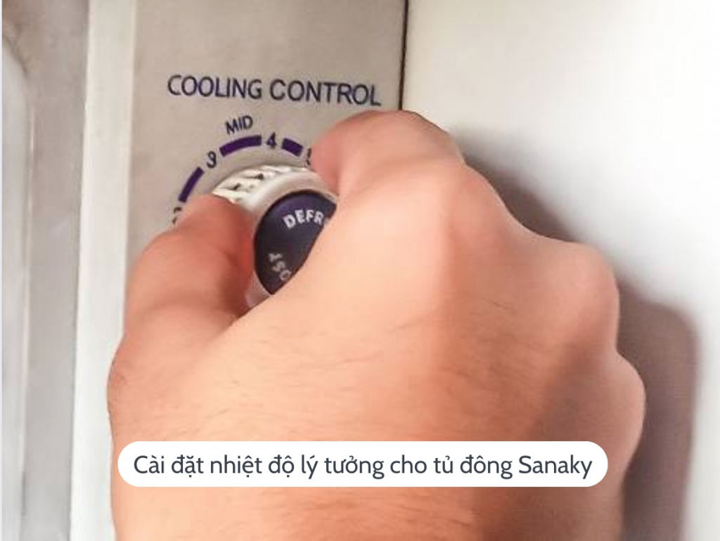 Cài đặt nhiệt độ lý tưởng cho tủ đông Sanaky