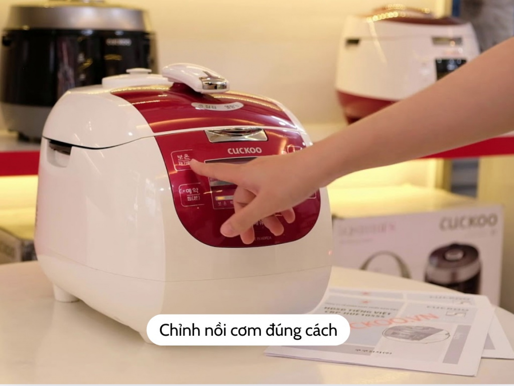 Chỉnh nồi cơm đúng cách