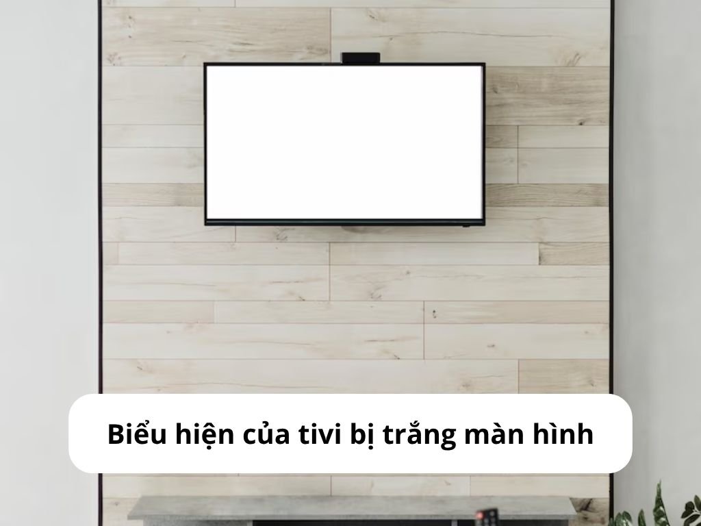 Biểu hiện của tivi bị trắng màn hình