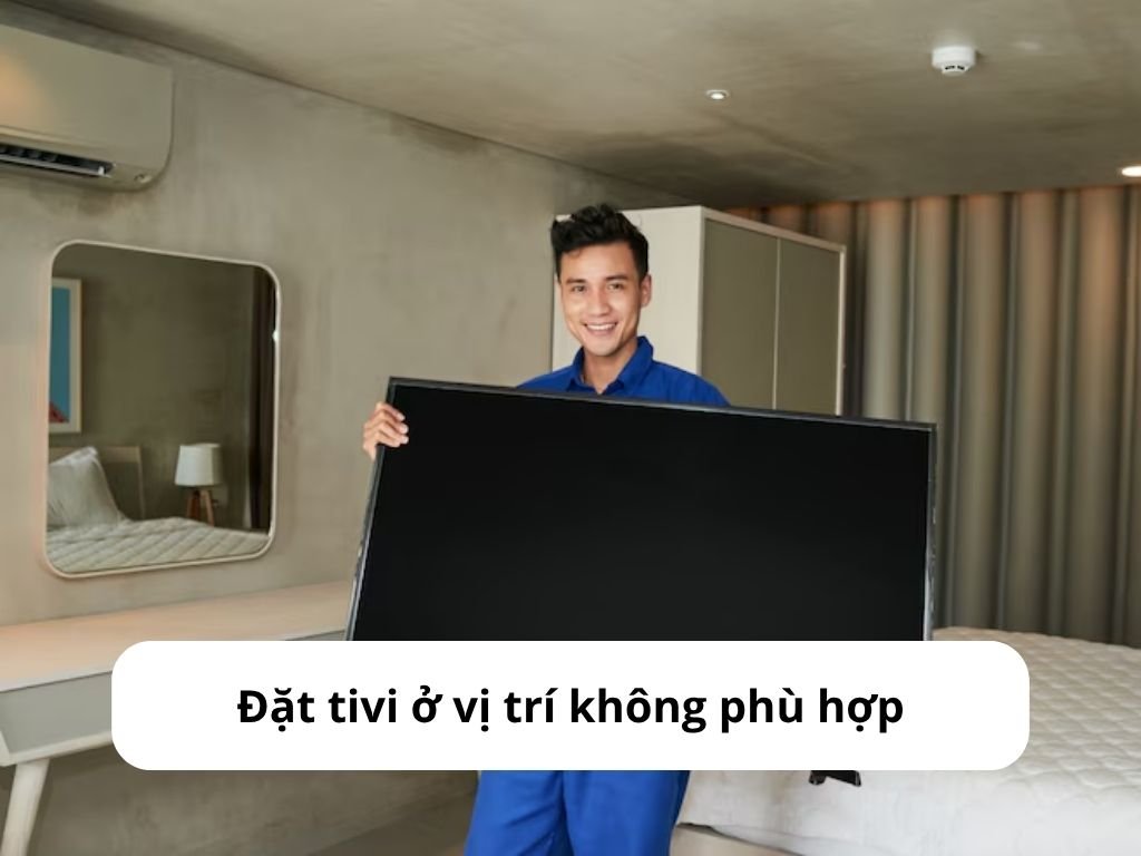 Đặt tivi ở nơi khô ráo, thoáng khí và mát mẻ