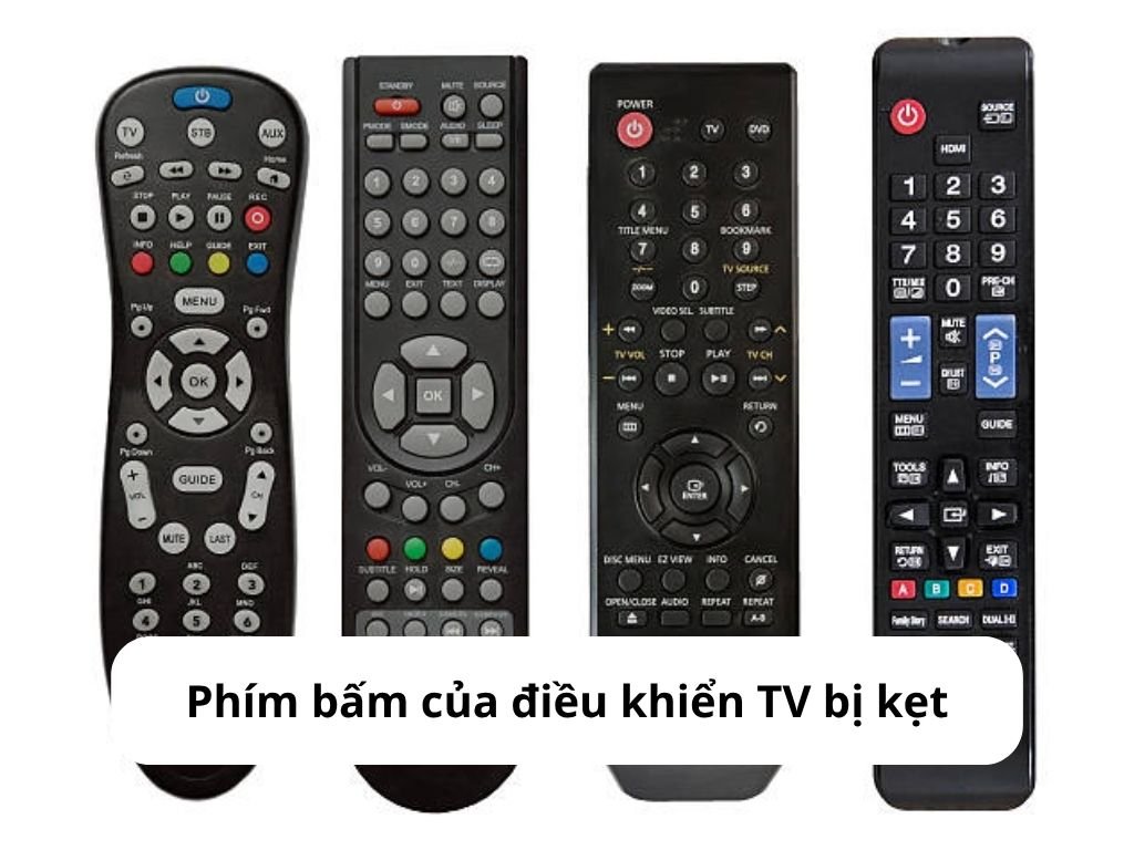 Điều khiển sử dụng lâu dễ xảy ra tình trạng kẹt phím