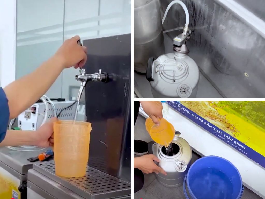Không dùng nước nóng để tráng dây dẫn bia
