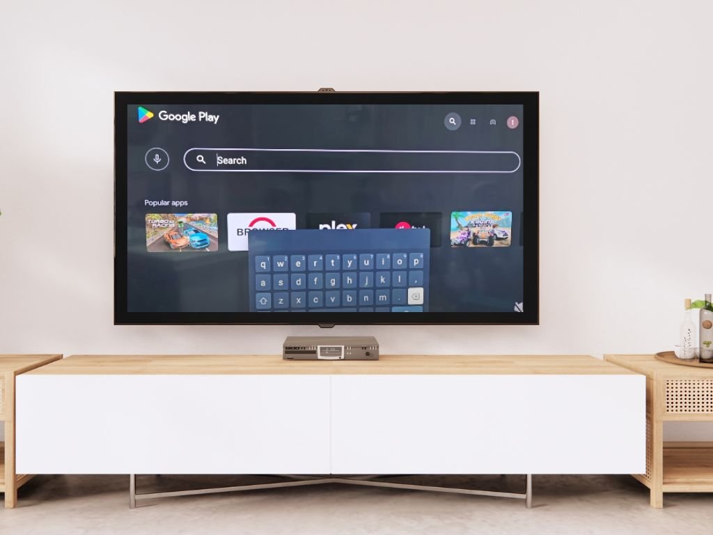 bàn phím ảo trên Tivi Sony