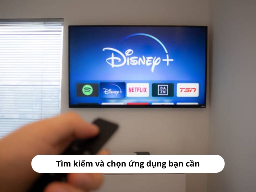 Tìm kiếm và chọn ứng dụng bạn cần